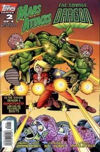 Mars Attacks the Savage Dragon #2 FN ; Topps