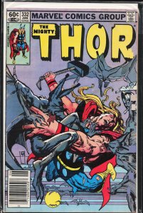 Thor #332 Newsstand Edition (1983) Thor