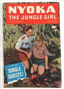 NYOKA THE JUNGLE GIRL #70 1952-FAWCETT-PHOTO COVER-JUNGLE GHOSTS-fn