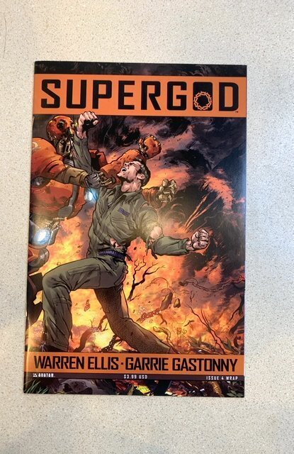 Warren Ellis' Supergod #4 (2010) Garrie Gastonny Variant Cover