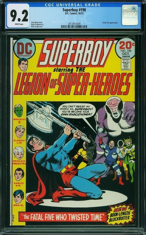 Superboy #198 (1973) CGC 9.2 NM-