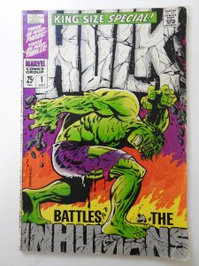 The Incredible Hulk Annual #1 (1968) Good+ Condition! 2 SS