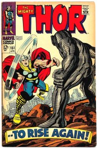 THOR #150 & #151 (1968) 4.0VG  JACK KIRBY! DESTROYER! INHUMANS Back-Up Stories!