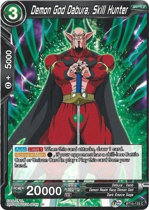 Dragon Ball Super CCG - Saiyans Showdown - Demon God Debura Skill Hunter