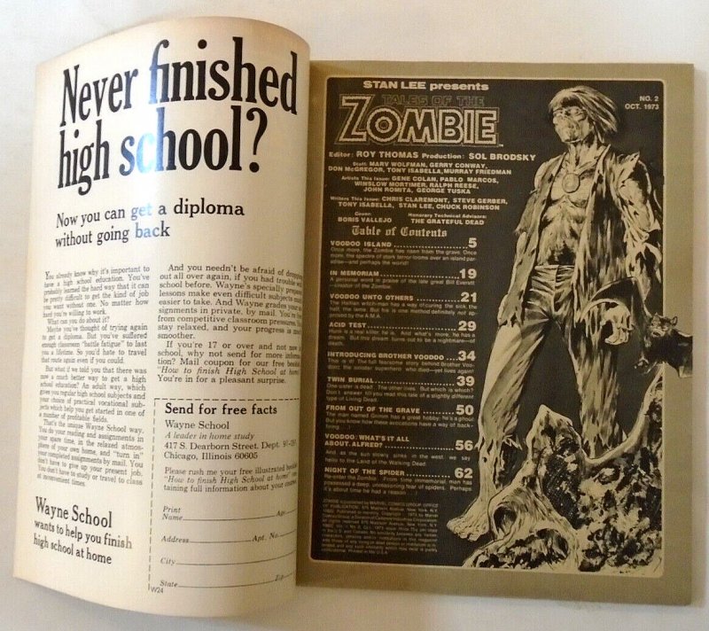 Tales of the Zombie (1973 Marvel) #2