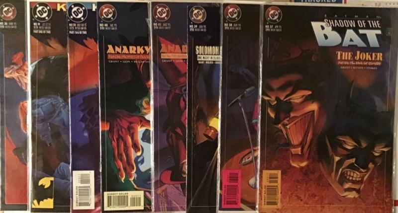 BATMAN:SHADOW OF THE BAT (DC)3 COMPLETE PLUS 2 STAND ALONE STORYLINES!8 BOOK LOT