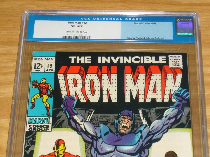 Iron Man #12 CGC 8.0 silver age - 1st appearance of the controller - april 1969