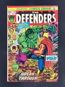 The Defenders #10 (1973) Classic Battle of the Hulk Vs Thor