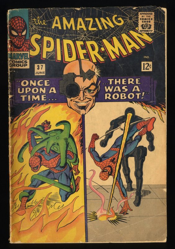 Amazing Spider-Man #37 GD+ 2.5 1st Norman Osborne! Stan Lee!