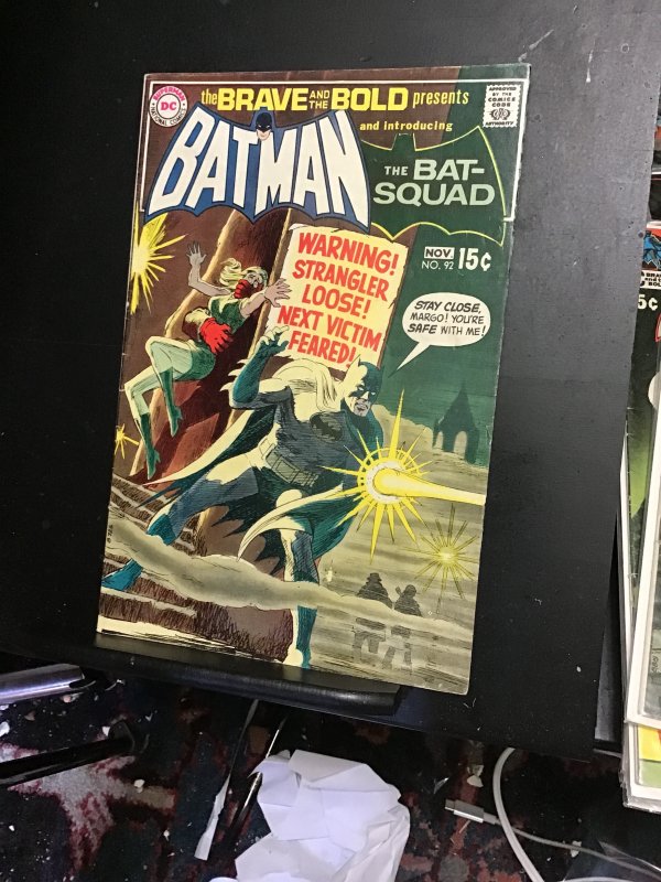 The Brave and the Bold #92 (1970) Batman and Bat-Squad! VF+ Boca CERT