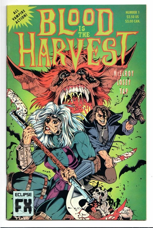 Blood Is The Harvest #1 (Eclipse, 1992) VF/NM