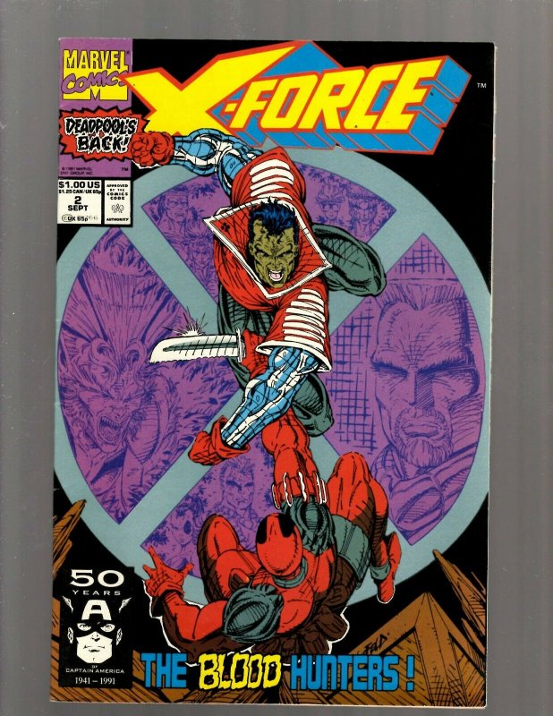 X-Force # 2 VF/NM Marvel Comic Book Deadpool Domino Cable X-Men Wolverine J450