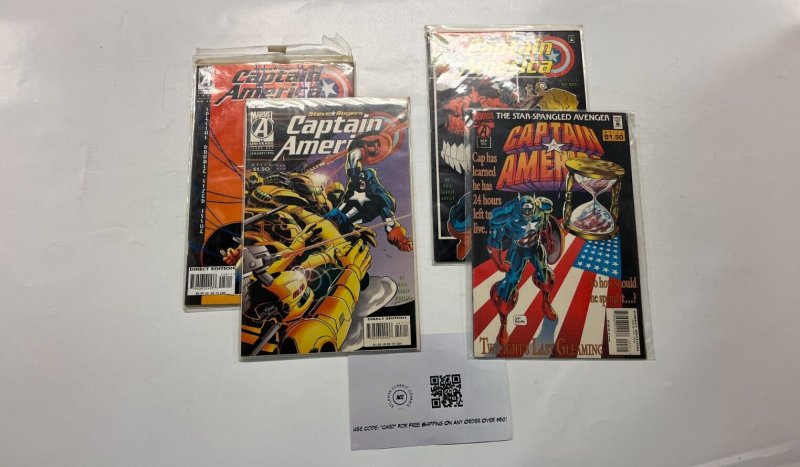 4 Captain America Marvel Comics Books #443 446 447 448 Waid 39 LP3