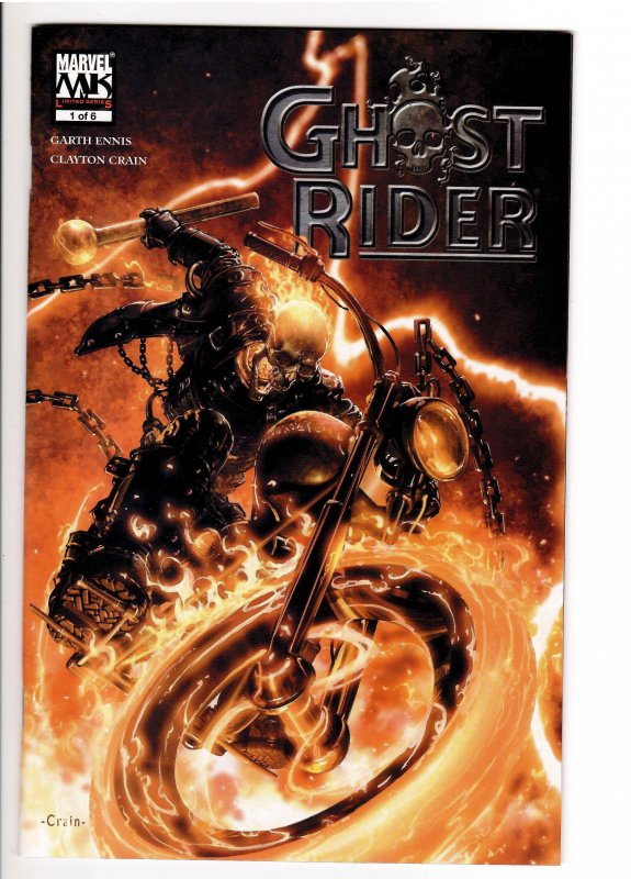 GHOST RIDER (2005) #1-6 limited series;UNREAD;LOW PRINT;NM 9.2-9.8