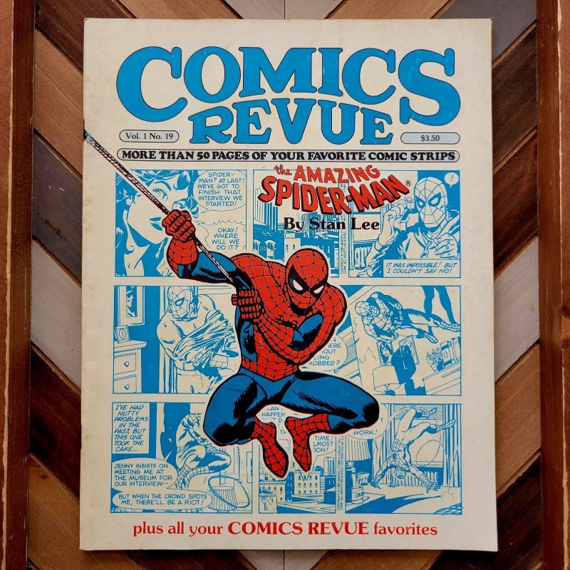 COMICS REVUE #19 FN/VF (1987) SPIDER-MAN/ FLASH GORDON / HAGAR /Comics Interview