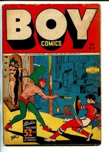 BOY  #25-1945-LEV GLEASON-HANGING-YOUNG ROBIN HOOD-good