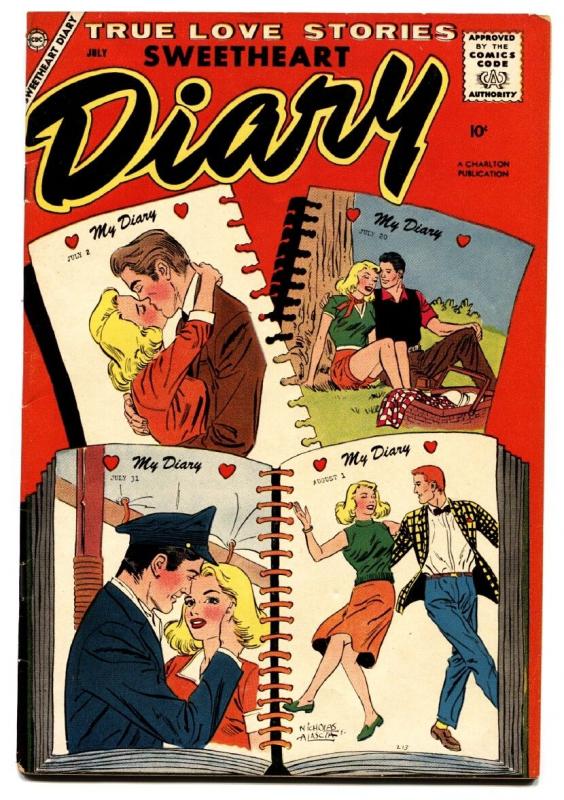 Sweetheart Diary #42 1958-Charlton-rare variant-romance comic