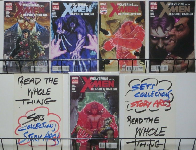 WOLVERINE AND THE X-MEN: ALPHA & OMEGA (Marvel, 2012) #1a-5 COMPLETE!VF-NM