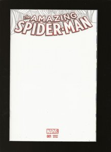 AMAZING SPIDER-MAN    #1   BLANK SKETCH VARIANT COVER MARVEL 2015 