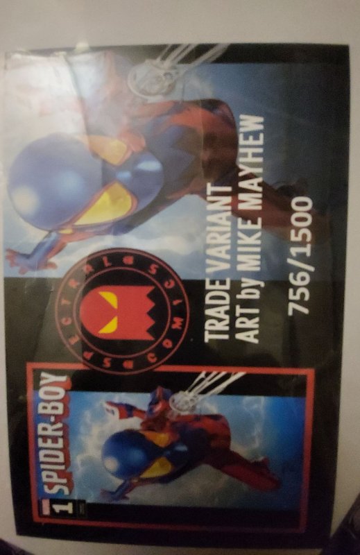 Spider-boy #1 trade variant 756/1500 signed and remarqued