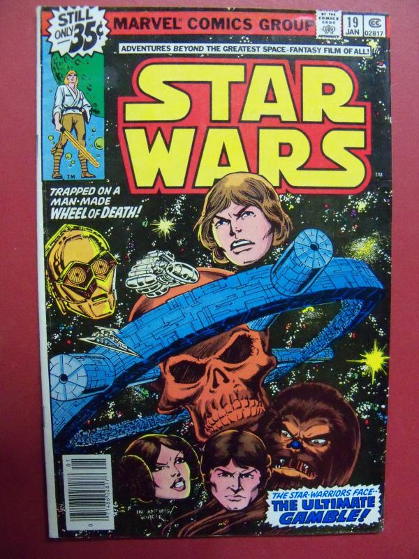 STAR WARS #19 STANDARD 35 CENT SQUARE PRICE BOX (FINE+ 6.5 OR BETTER)