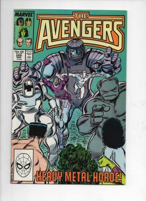 AVENGERS #289, VF/NM, Captain, Heavy Metal, Sub-Mariner, 1963 1988, Marvel