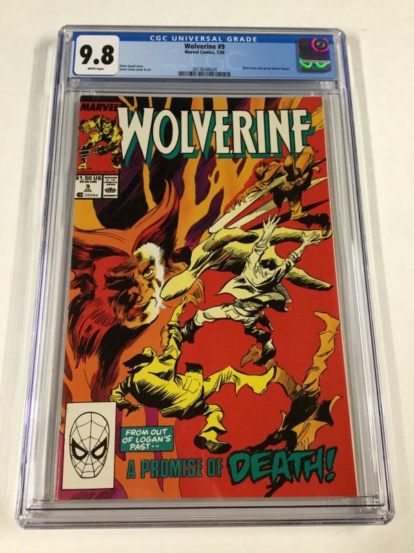 Wolverine 9 Cgc 9.8 White Pages 1988 Series