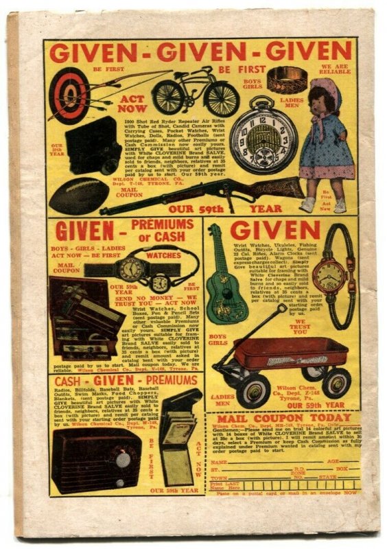 Police Action #3 1954- Violent pre-code crime- Atlas Crime- G/VG