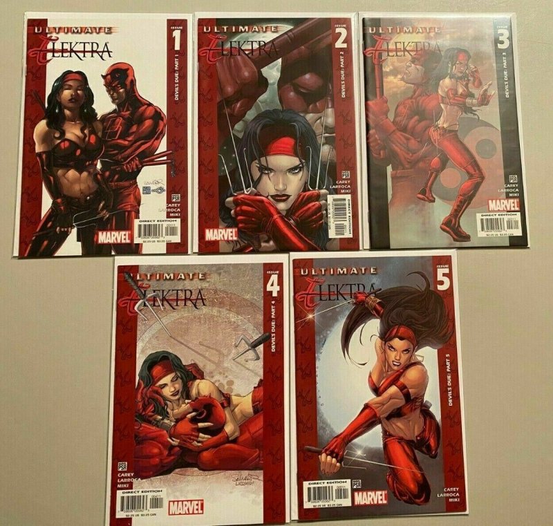 Ultimate Elektra set from:#1-5 all 5 different books 6.0 FN (2004)