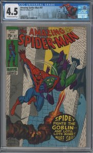 AMAZING SPIDER-MAN 97 CGC 4.5 VG+ DRUG ADDICTION ISSUE NO COMIC CODE