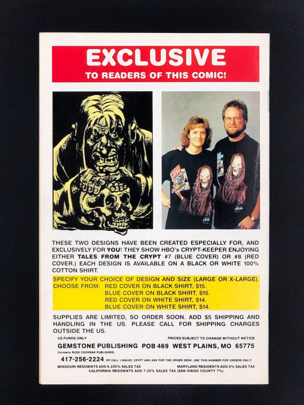 Weird Science #13 (1995) Gemstone Publishing Version