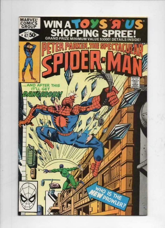 Peter Parker SPECTACULAR SPIDER-MAN #47 VF/NM, Prowler 1976 1980 more in store 