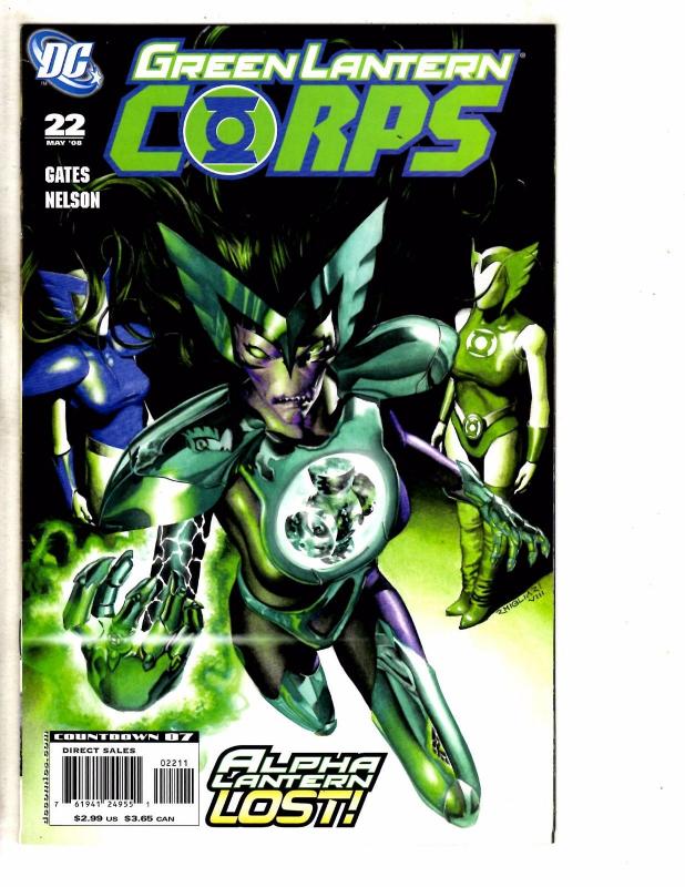 Lot Of 8 Green Lantern Corps DC Comic Books # 19 20 21 22 24 26 27 28 Flash RC15