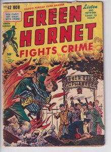 GREEN HORNET #42 (Nov 1948) VG 4.0 cream to white paper, see description!