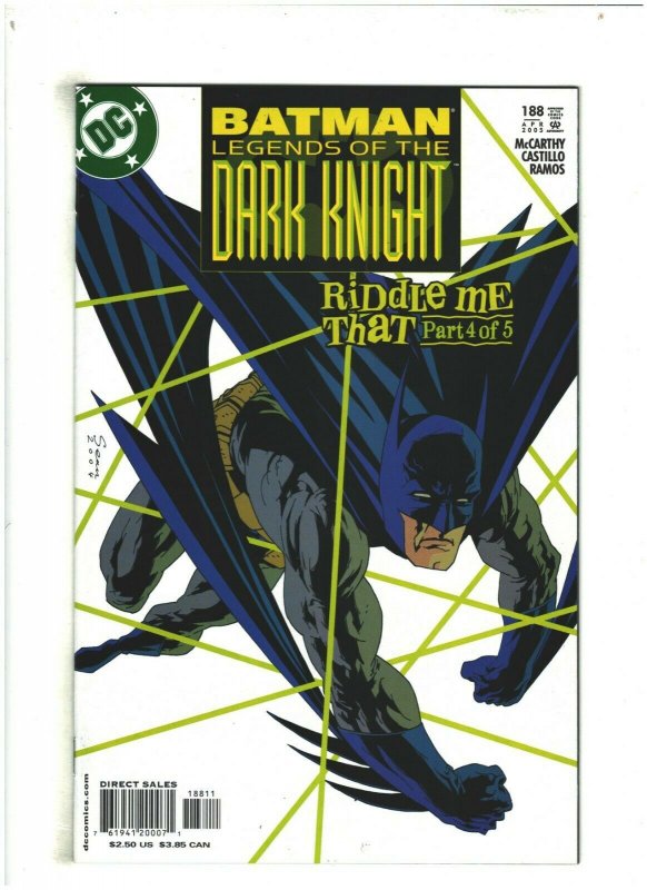 Batman Legends of the Dark Knight #188 NM- 9.2 DC Riddle Me That pt.4 Riddler