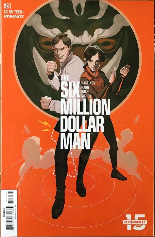 THE SIX MILLION DOLLAR MAN Comic Issue 3 - Cover C Variant — 2019 Dynamite VF+