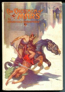 Chessman of Mars 1948-ERB-hardback cover-J Allen St John-VF+