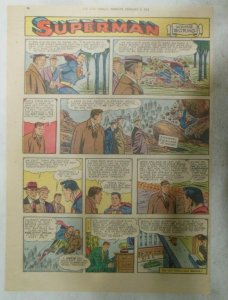 Superman Sunday Page #641 by Wayne Boring from 2/10/1952 Size ~11 x 15 inches