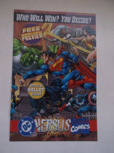 DC VS MARVEL #1-4+HTF PREVIEW W/CARDS, COMPLETE SET, 1ST PRINTS, 1996, NM!!! 