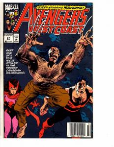 Lot Of 10 West Coast Avengers Marvel Comic Books # 1 2 3 4 5 6 7 87 88 89 J265