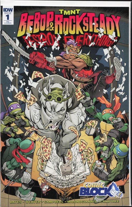 Teenage Mutant Ninja Turtles Bebop & Rocksteady Destroy Everything #1 Nerd Bl...