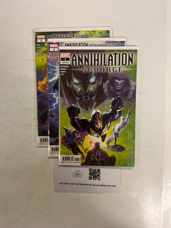 3 Annihilation Marvel Comic Books # 1 1 1 Thor Hulk Avengers Defenders 40 JS65