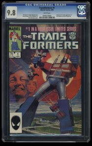 Transformers #1 CGC NM/M 9.8 White Pages