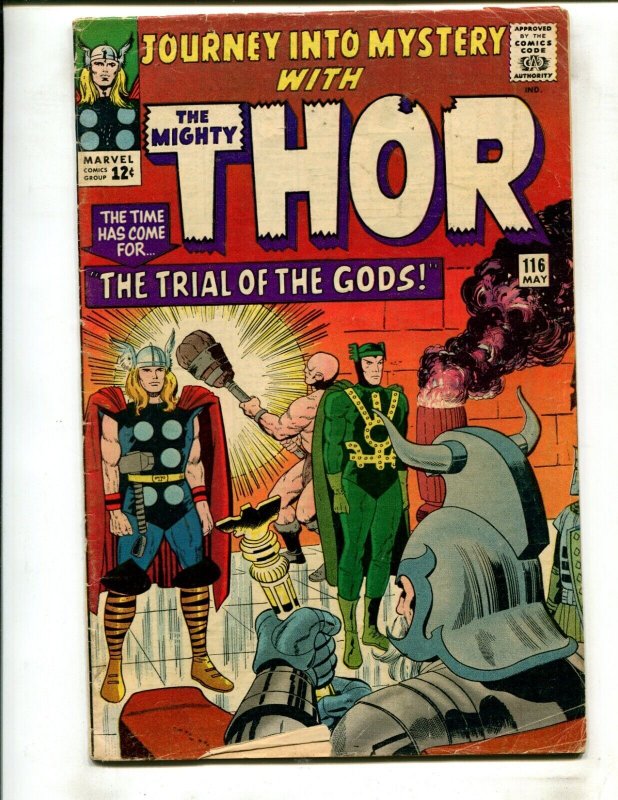 JOURNEY INTO MYSTERY #116 (4.5) TRIAL OF THE GODS!! 1966