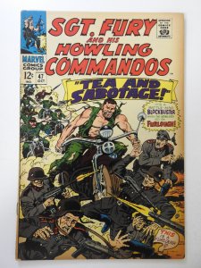 Sgt. Fury #47 (1967) VG- Condition 1 in spine split