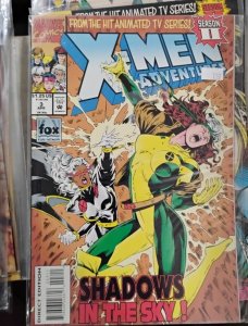 X-MEN ADVENTURES season II # 3  1994 MARVEL TV ANIMATED  rogue vs storm