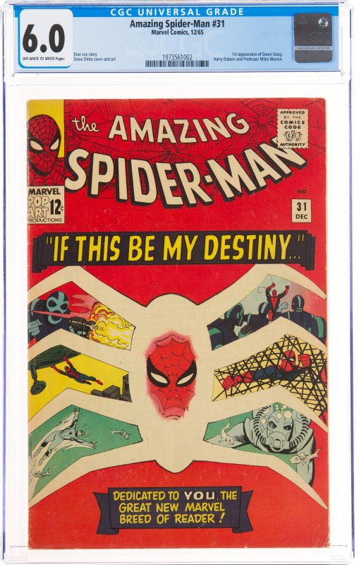 The Amazing Spider-Man #31 (Marvel, 1965) CGC Graded 6.0