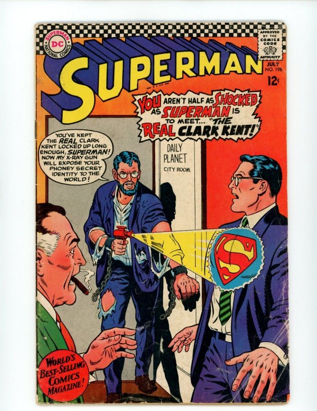 Superman #198 - Curt Swan Cover Art (3.5) 1967