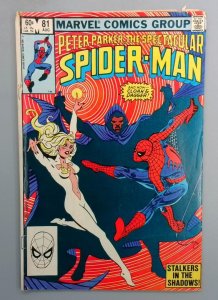 SPECTACULAR SPIDER-MAN #81 Punisher & Boomerang Marvel Comics 1983