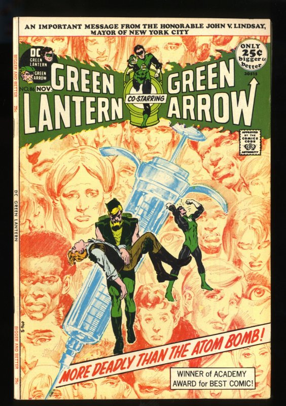 Green Lantern #86 VF- 7.5 Drug Issue!
